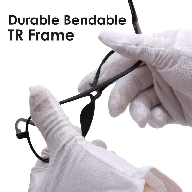 JM Retro Polarized Aviator Sunglasses for Men Women Tangle Free Oversized Plastic Sunglasses UV400 Protection (Tortoise/Polarized Brown) - Image 4